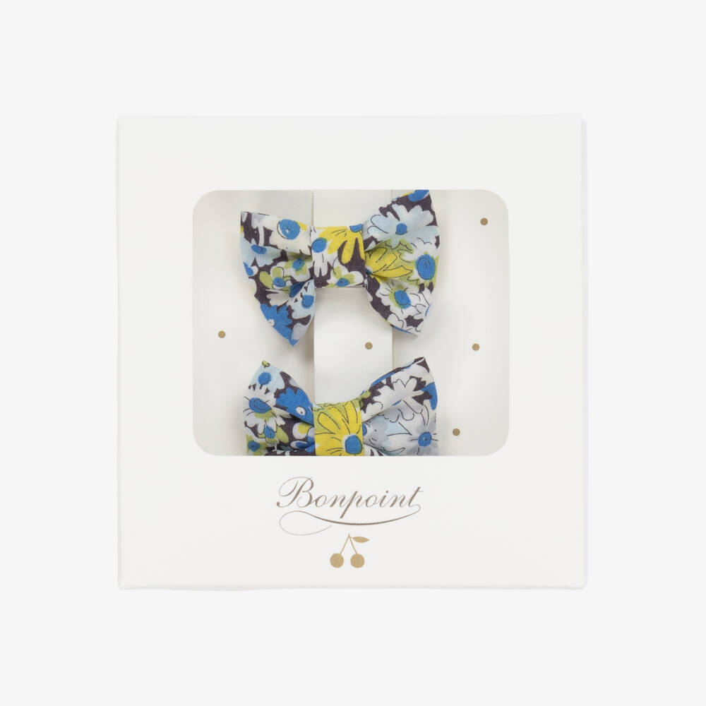 Bonpoint-Girls Liberty Cotton Hair Clips (2 Pack) | Childrensalon Outlet