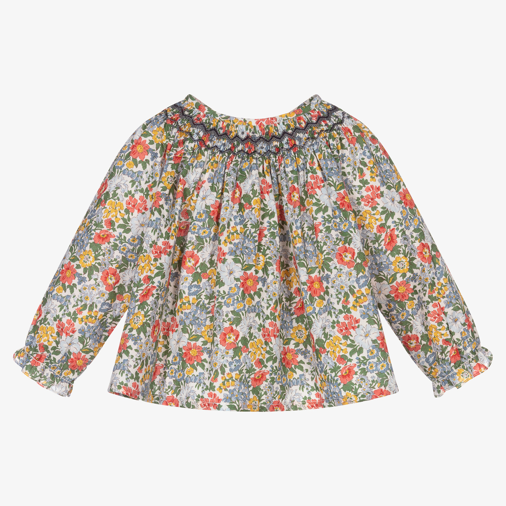 Bonpoint - Bluse mit Liberty-Print für Mädchen | Childrensalon