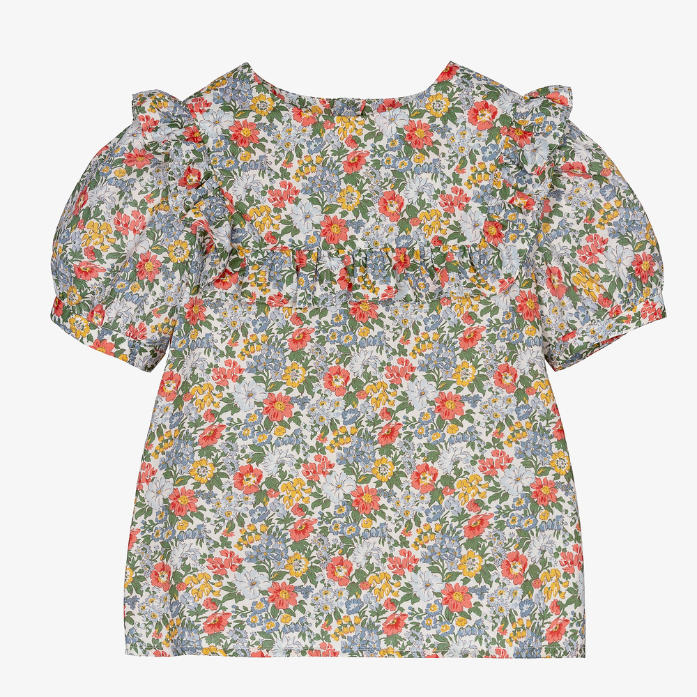 Bonpoint - Bluse mit Liberty-Print für Mädchen  | Childrensalon