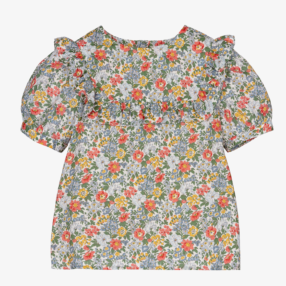 Bonpoint - Girls Liberty Print Blouse  | Childrensalon