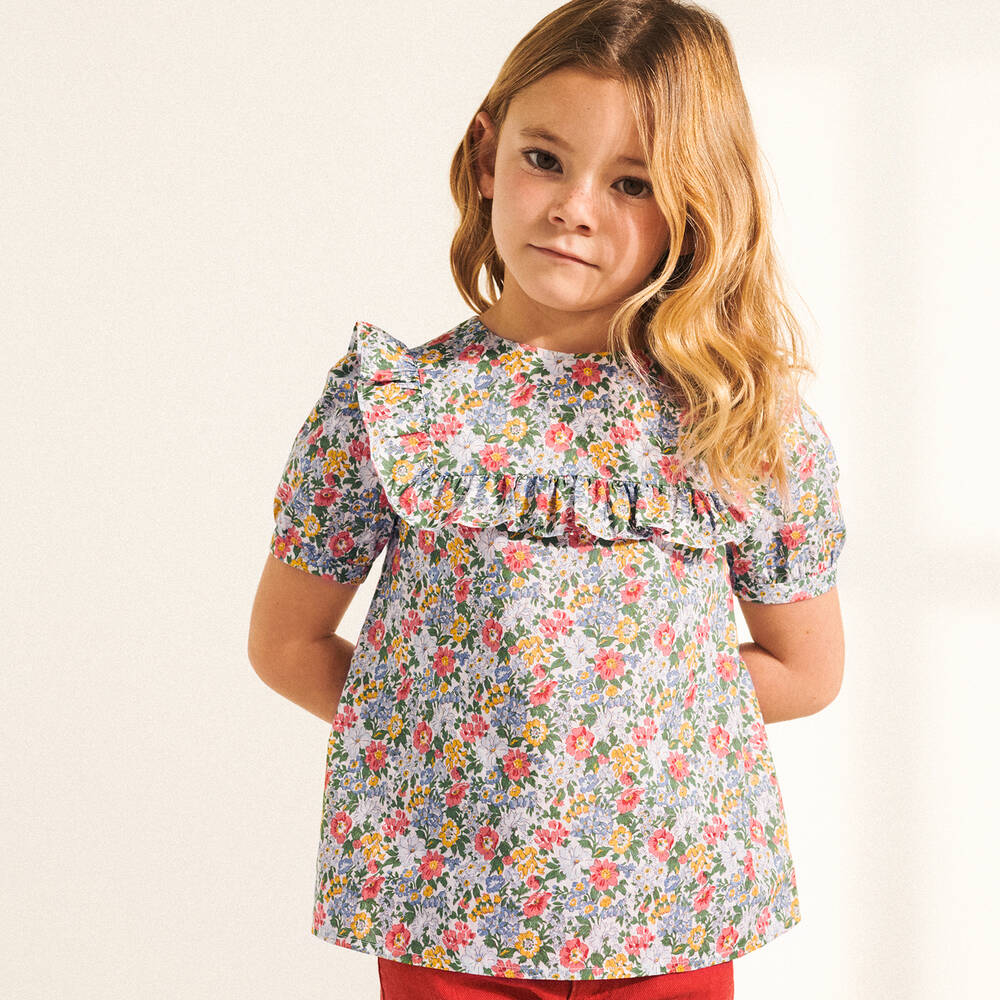 Bonpoint-Girls Liberty Print Blouse | Childrensalon Outlet