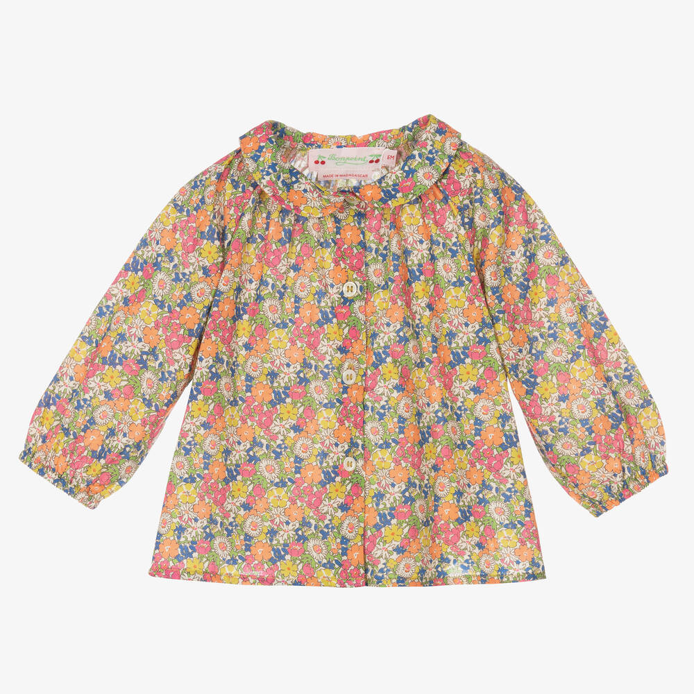 Bonpoint - Блузка с принтом Liberty для девочек | Childrensalon
