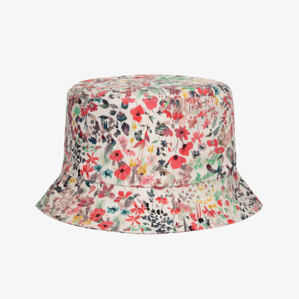 Bonpoint-Girls Liberty Print Cotton Hat | Childrensalon Outlet