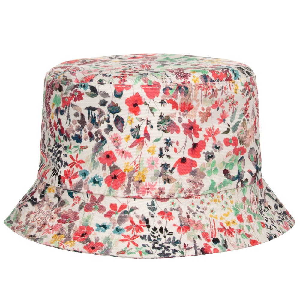 Bonpoint-Girls Liberty Print Cotton Hat | Childrensalon Outlet