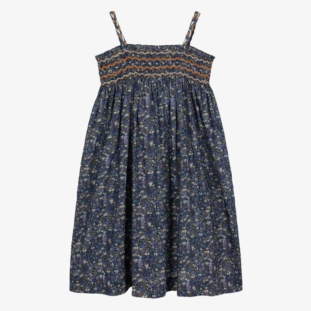 Bonpoint-Girls Liberty Print Cotton Sundress | Childrensalon Outlet
