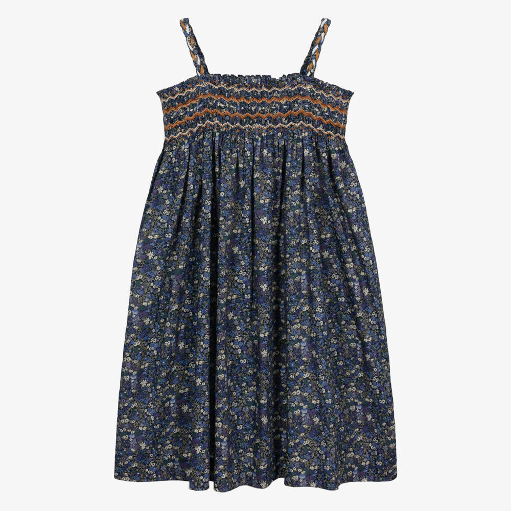 Bonpoint-Girls Liberty Print Cotton Sundress | Childrensalon Outlet