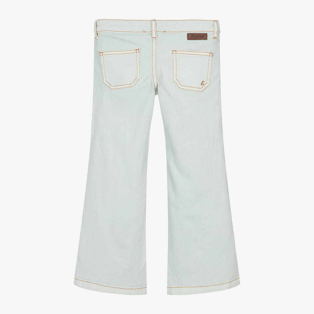 بونبوان-جينز بأرجل واسعة قطن دنيم لون أزرق فاتح | Childrensalon Outlet