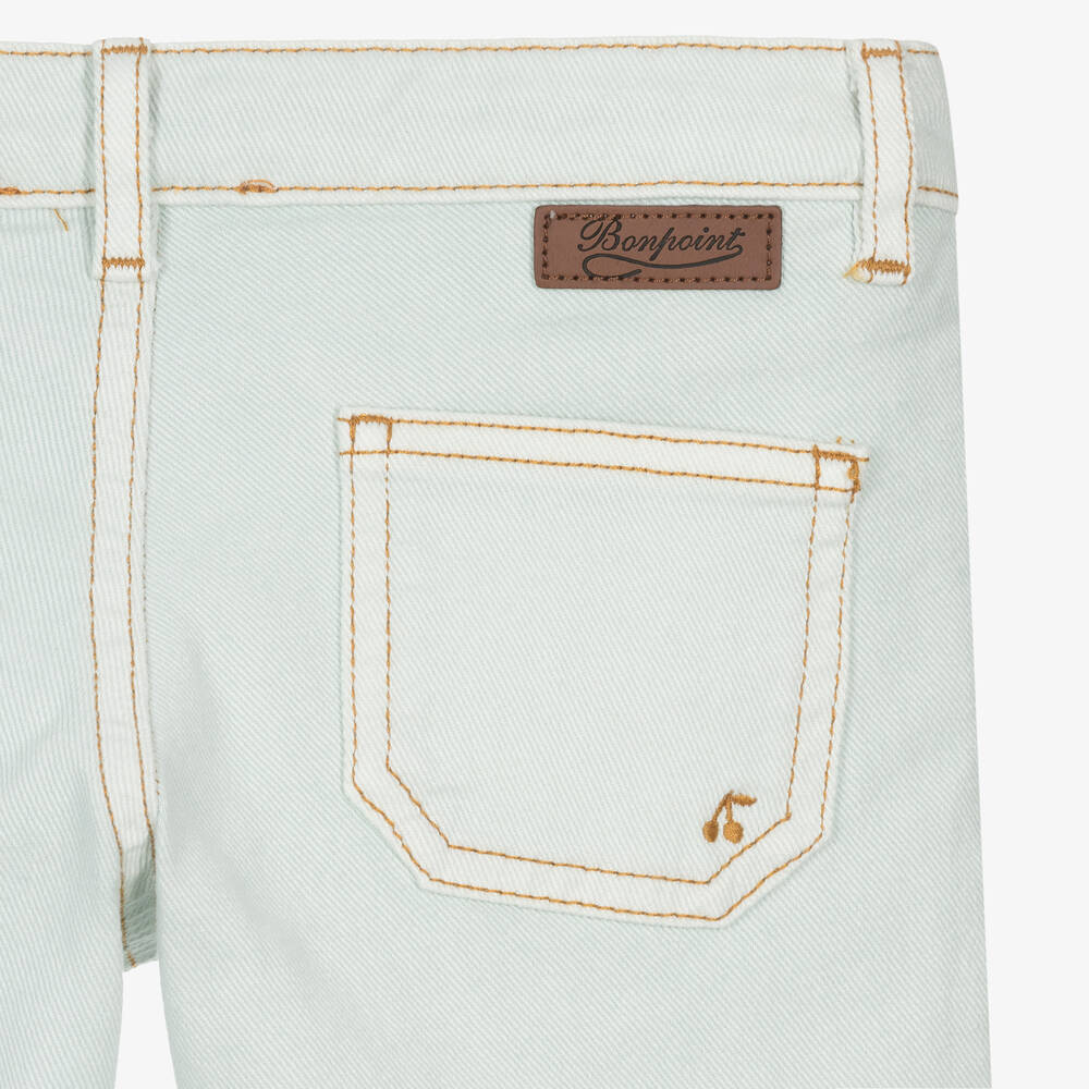 بونبوان-جينز بأرجل واسعة قطن دنيم لون أزرق فاتح | Childrensalon Outlet