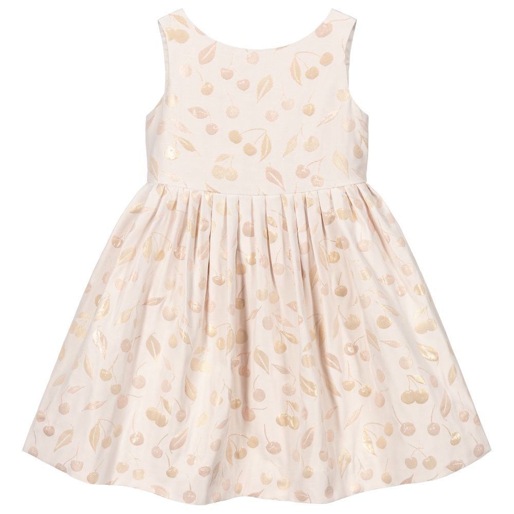 Bonpoint - Hellrosa Kleid mit Kirschen (M) | Childrensalon