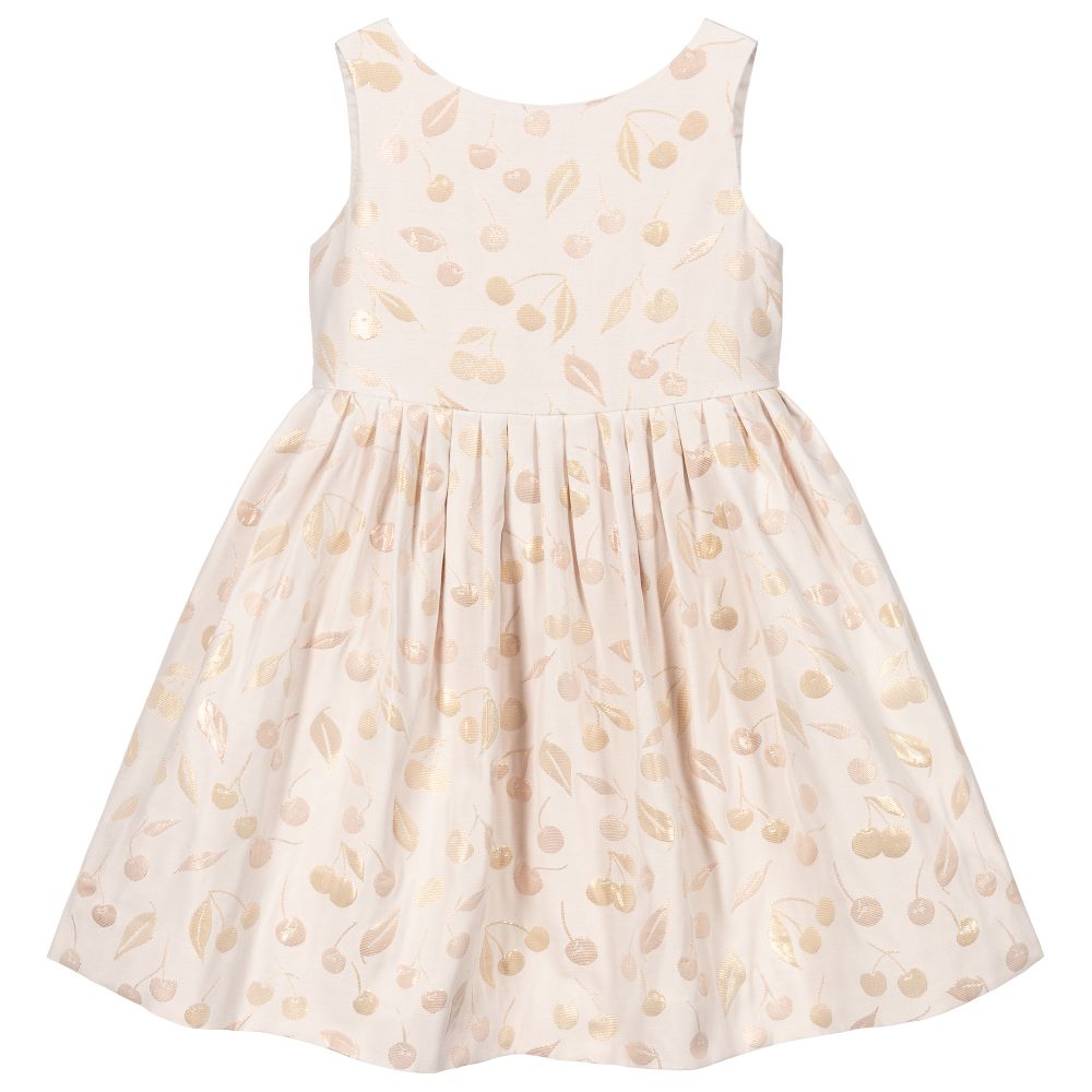 Bonpoint - Girls Light Pink Cherry Dress | Childrensalon