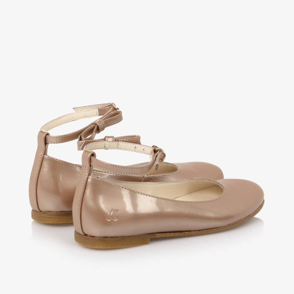 Bonpoint-Girls Metallic Patent Ballet Flats | Childrensalon Outlet