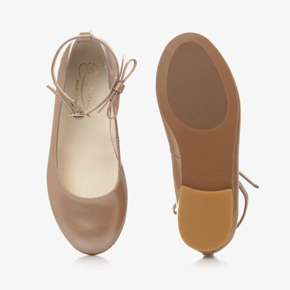 Bonpoint-Girls Metallic Patent Ballet Flats | Childrensalon Outlet