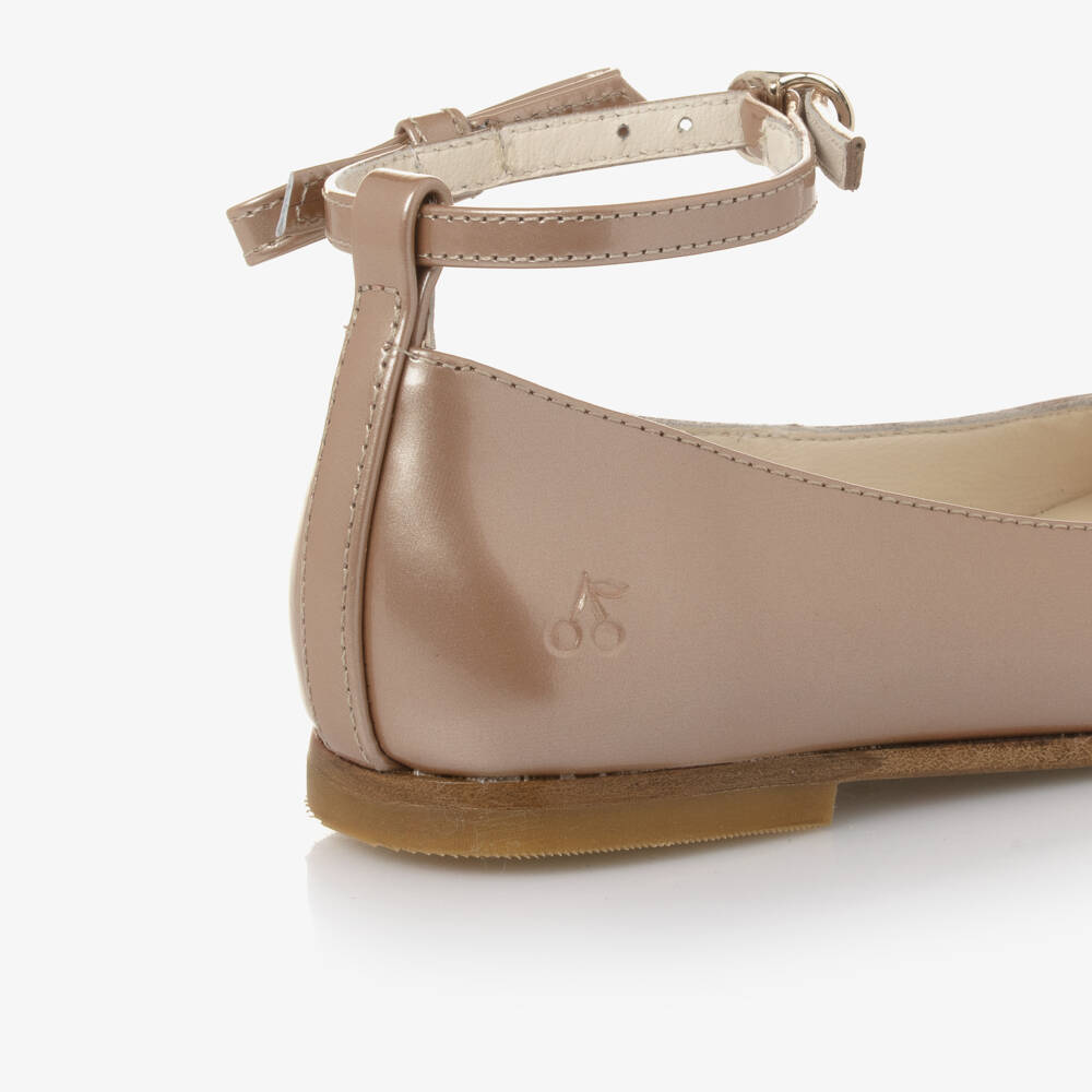 Bonpoint-Girls Metallic Patent Ballet Flats | Childrensalon Outlet