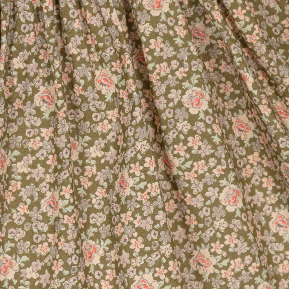 Bonpoint-Girls Moss Green Liberty Floral Blouse | Childrensalon Outlet