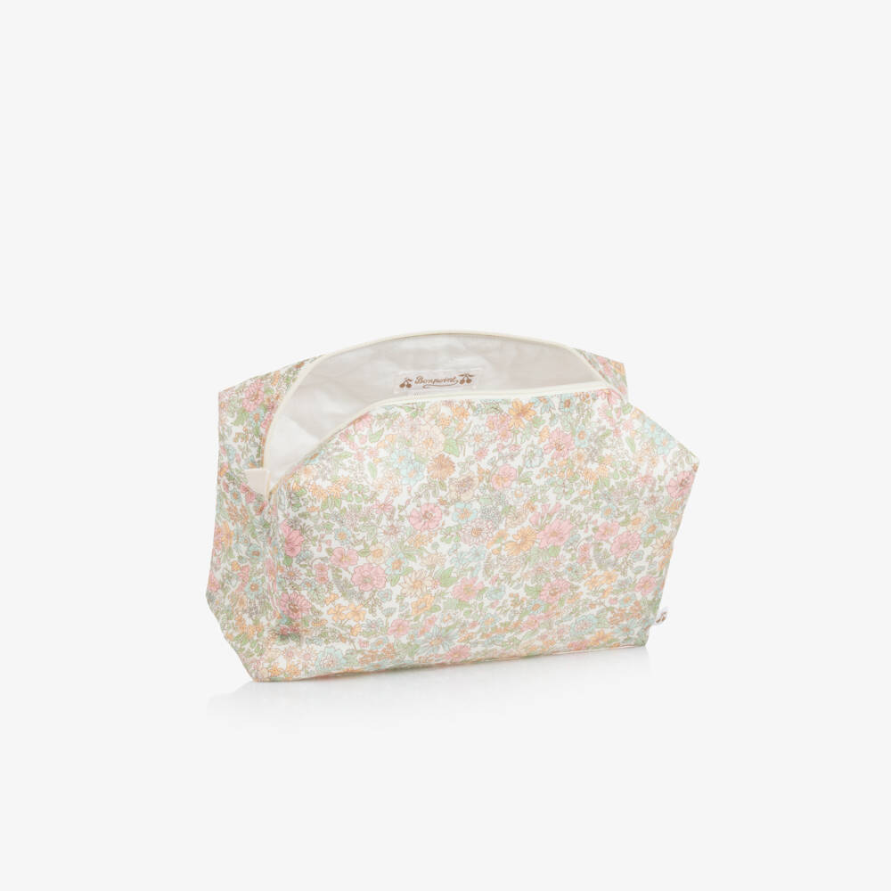 Bonpoint-Girls' Pastel Blossom Toiletry Pouch | Childrensalon Outlet
