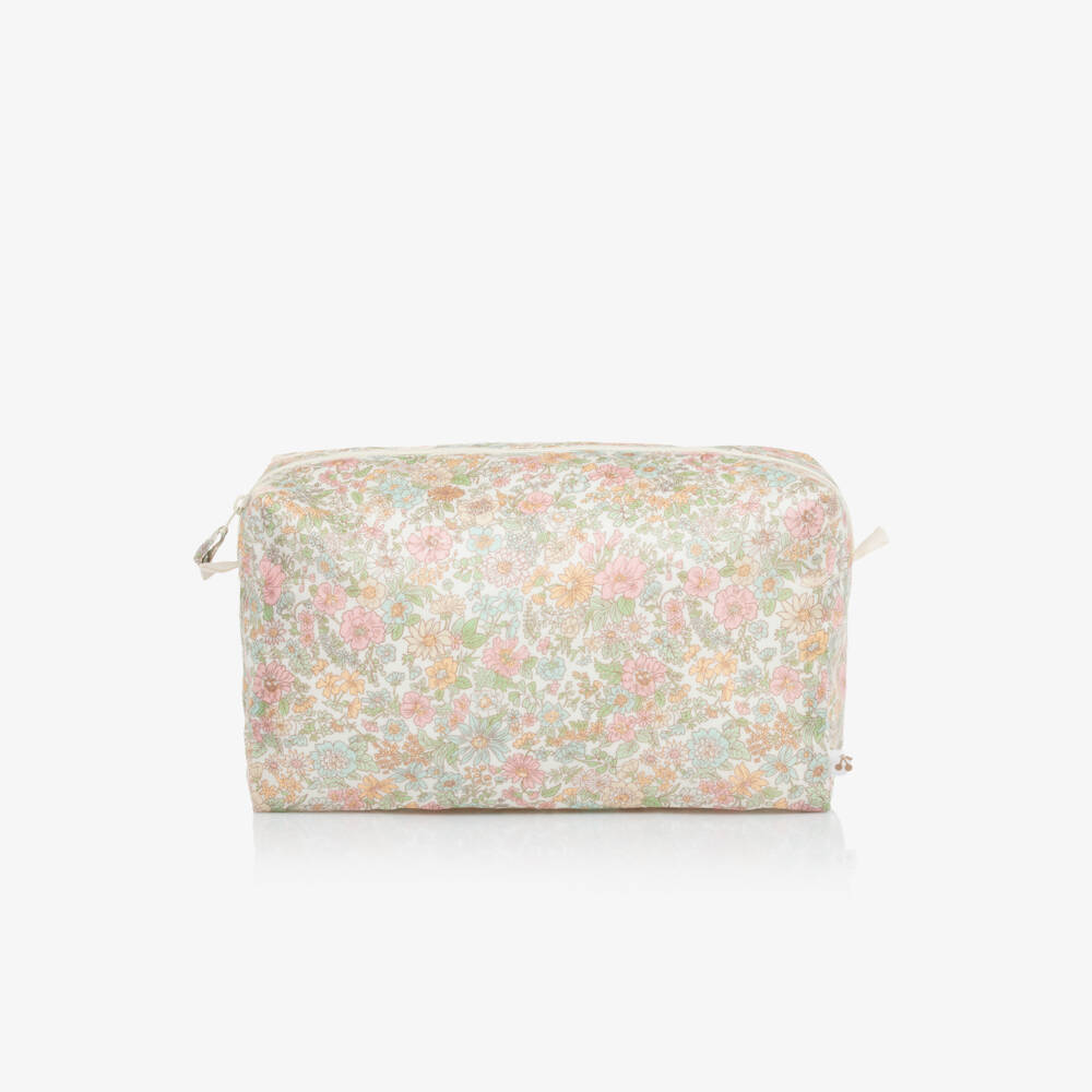 Bonpoint-Girls' Pastel Blossom Toiletry Pouch | Childrensalon Outlet