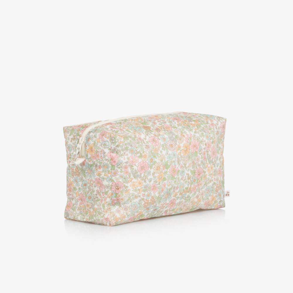 Bonpoint-Girls' Pastel Blossom Toiletry Pouch | Childrensalon Outlet