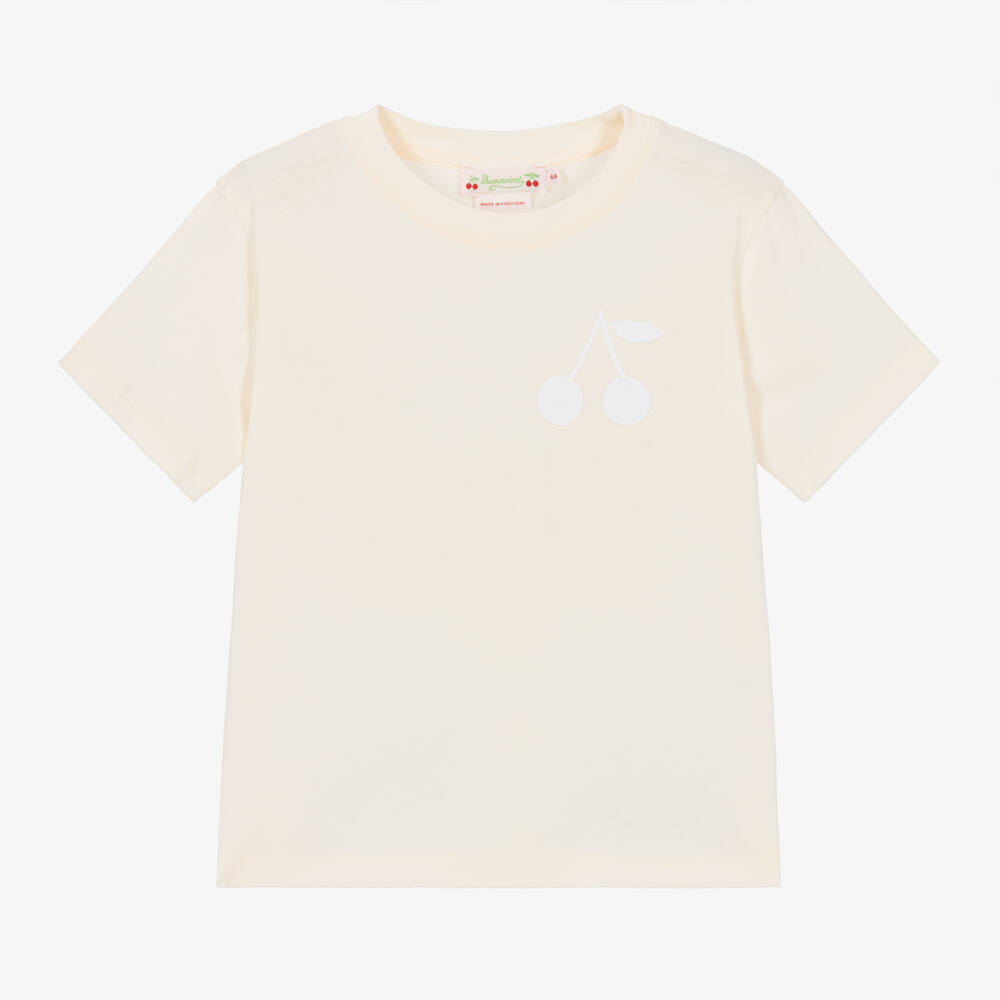 Bonpoint-Girls Pink Cotton T-Shirt | Childrensalon Outlet