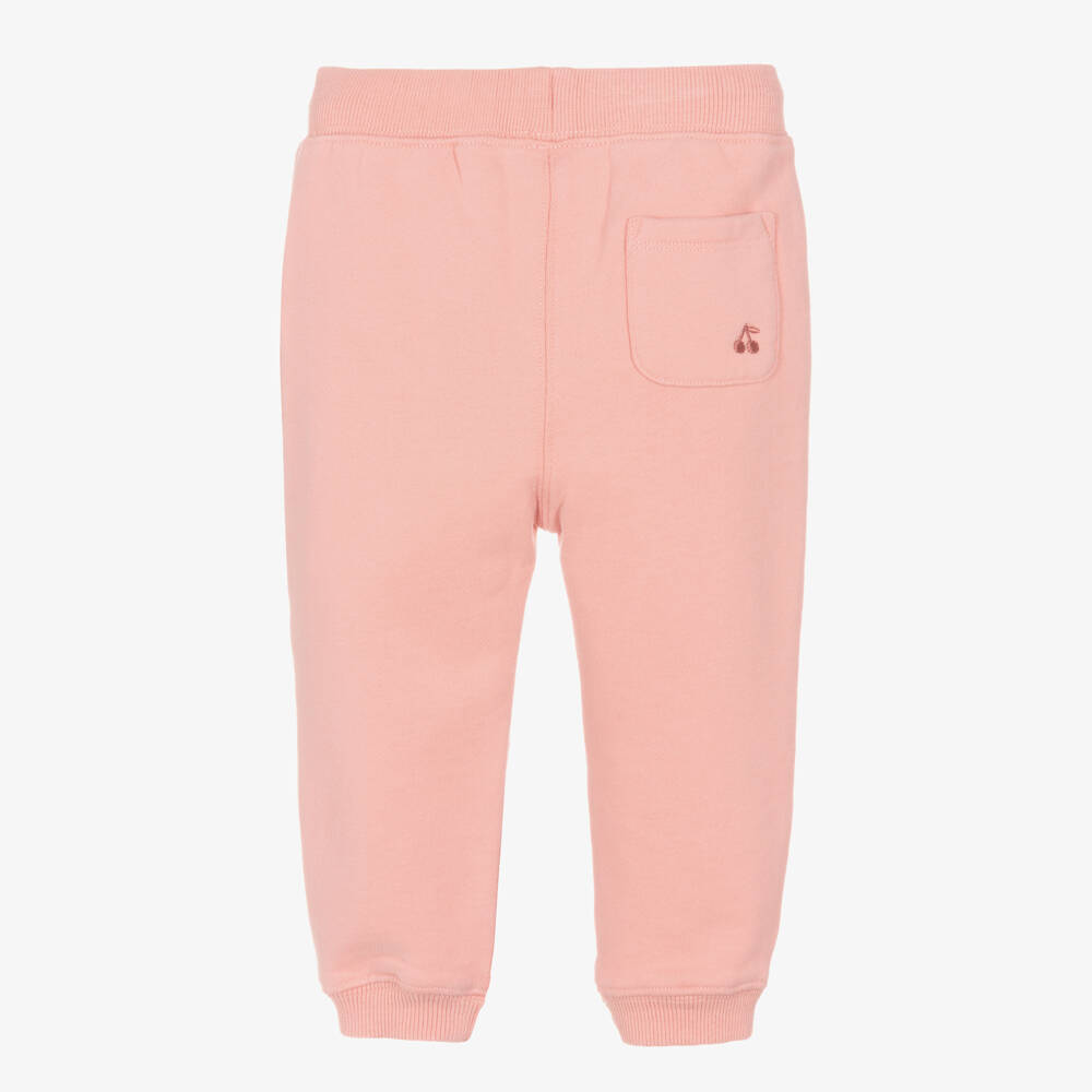Bonpoint-Girls Pink Floral Jersey Joggers | Childrensalon Outlet