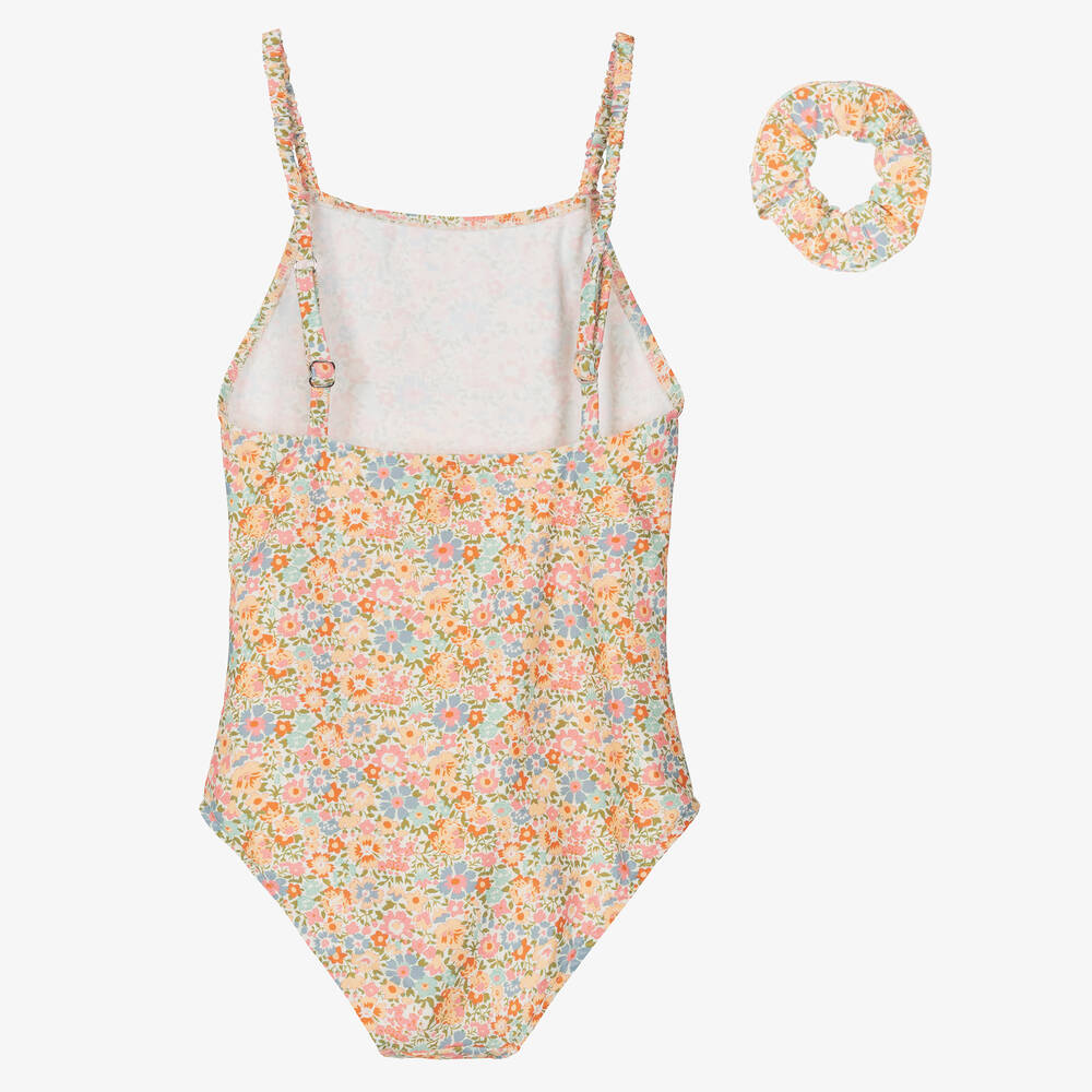 Bonpoint-طقم مايوه بطبعة ليبرتي لون زهري  | Childrensalon Outlet