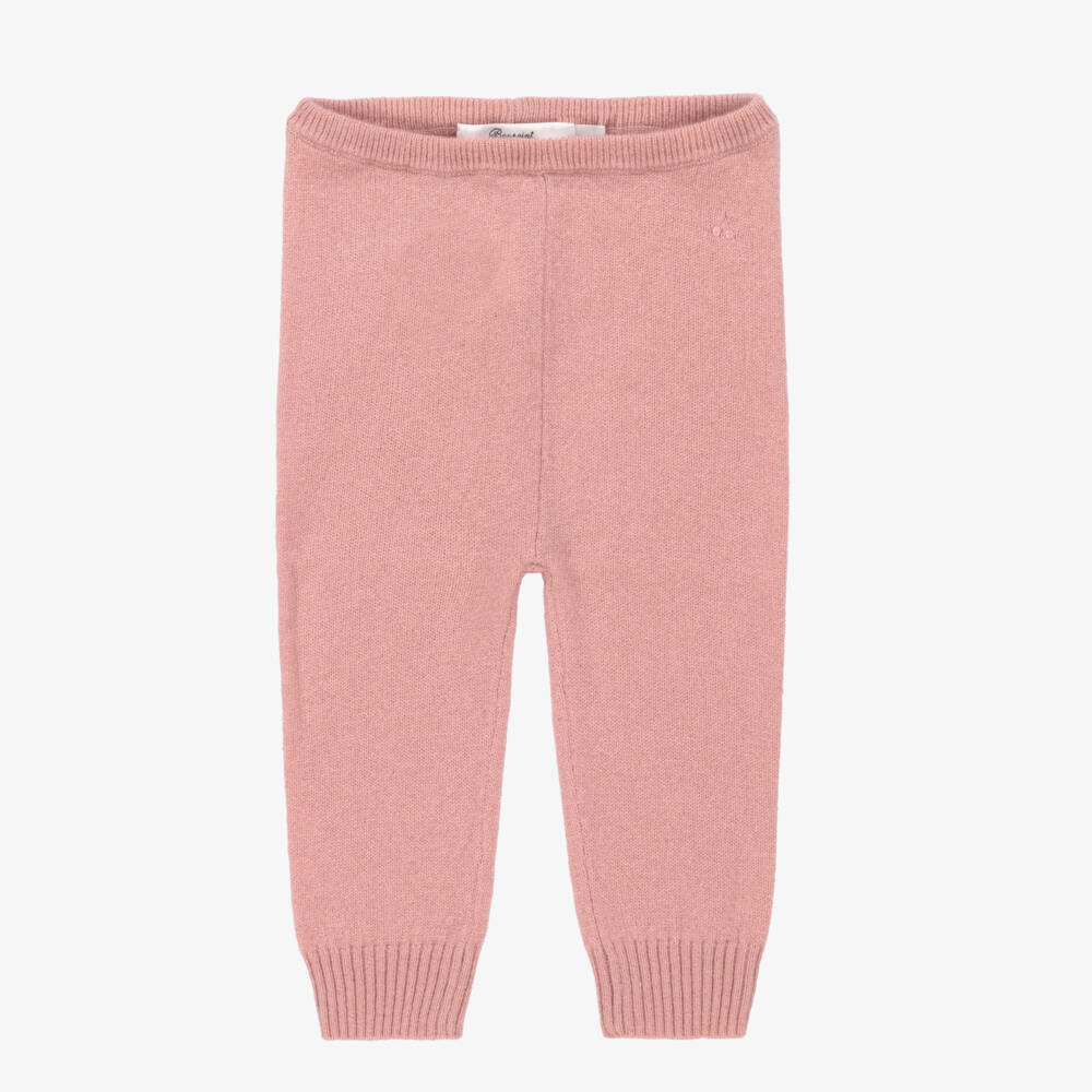Bonpoint-Мягкие кашемировые леггинсы розового цвета для девочек | Childrensalon Outlet