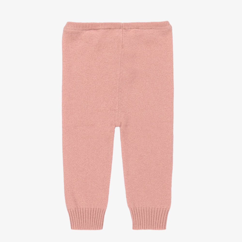 Bonpoint-Мягкие кашемировые леггинсы розового цвета для девочек | Childrensalon Outlet