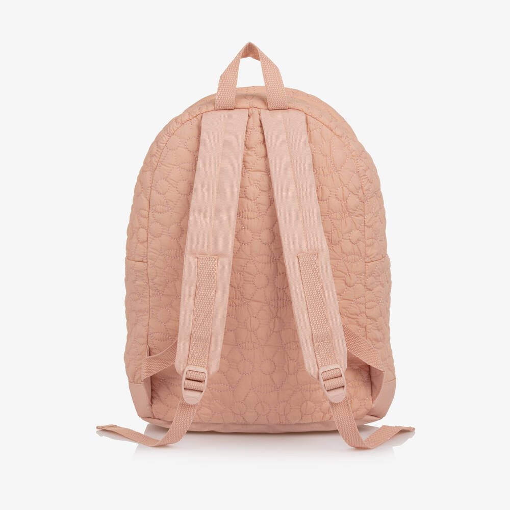 Bonpoint-Girls Pink Quilted Cherry Backpack (34cm) | Childrensalon Outlet
