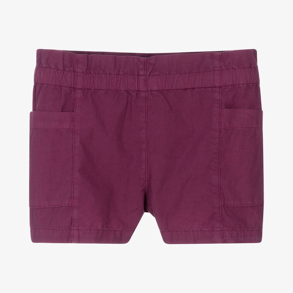 Bonpoint - Фиолетовые хлопковые шорты | Childrensalon
