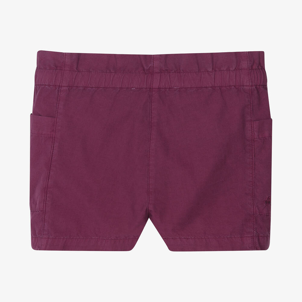 Bonpoint-Girls Purple Cotton Shorts | Childrensalon Outlet