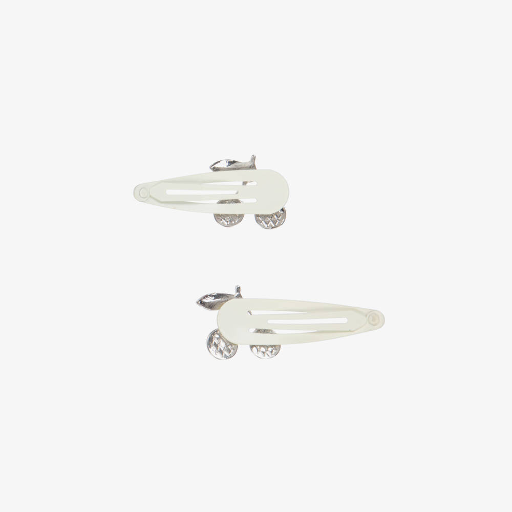 Bonpoint-Girls Red Cherry Hair Barrettes | Childrensalon Outlet