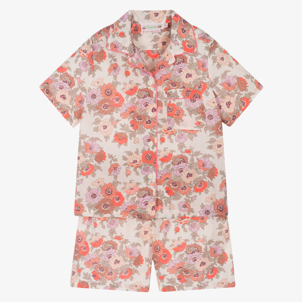 Bonpoint-Girls Rose Blossom Cotton Sleep Set | Childrensalon Outlet