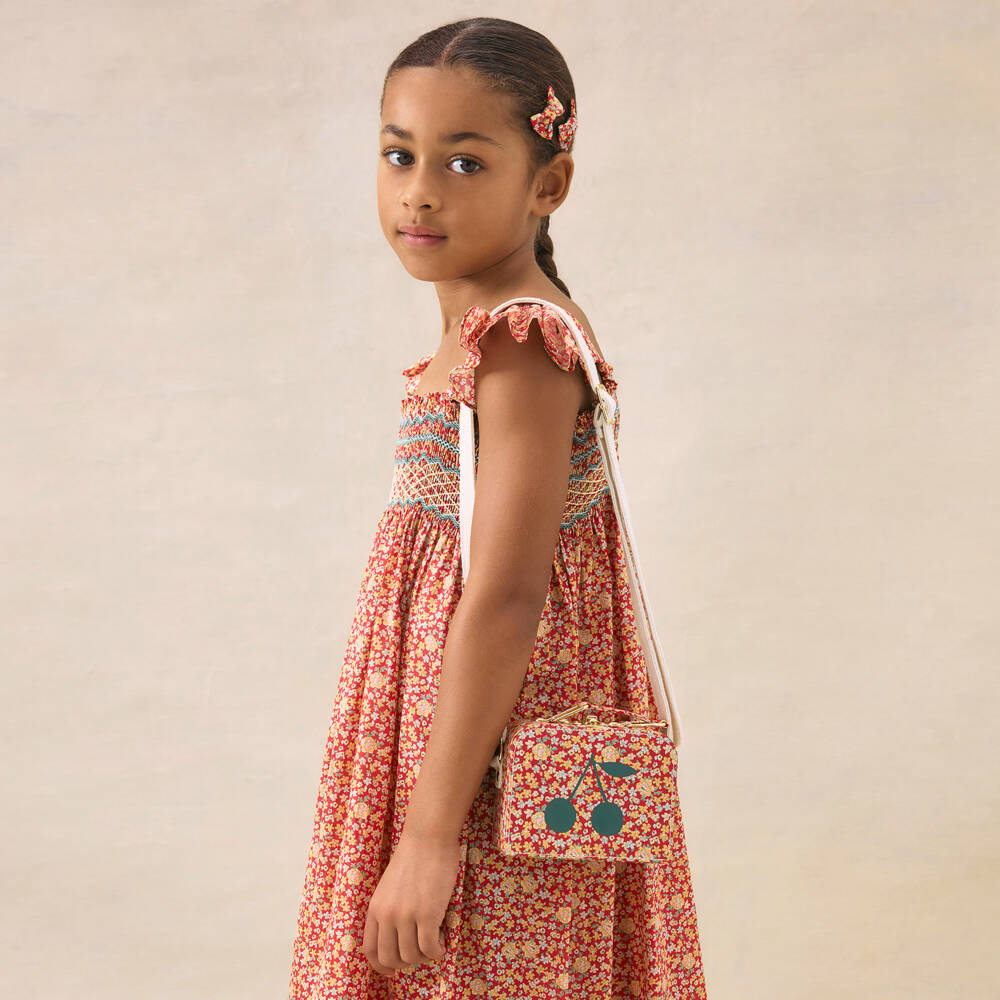 Bonpoint-Girls Scarlet Floral Box Purse | Childrensalon Outlet