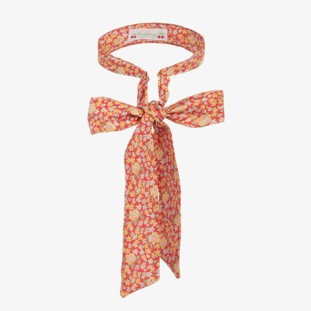 Bonpoint-Girls Scarlet Floral Headband Delight | Childrensalon Outlet