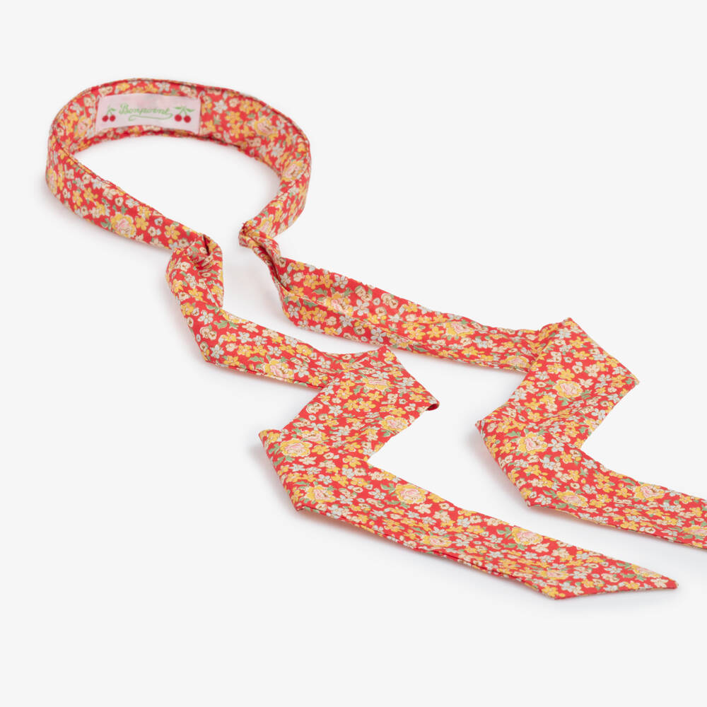 Bonpoint-Girls Scarlet Floral Headband Delight | Childrensalon Outlet