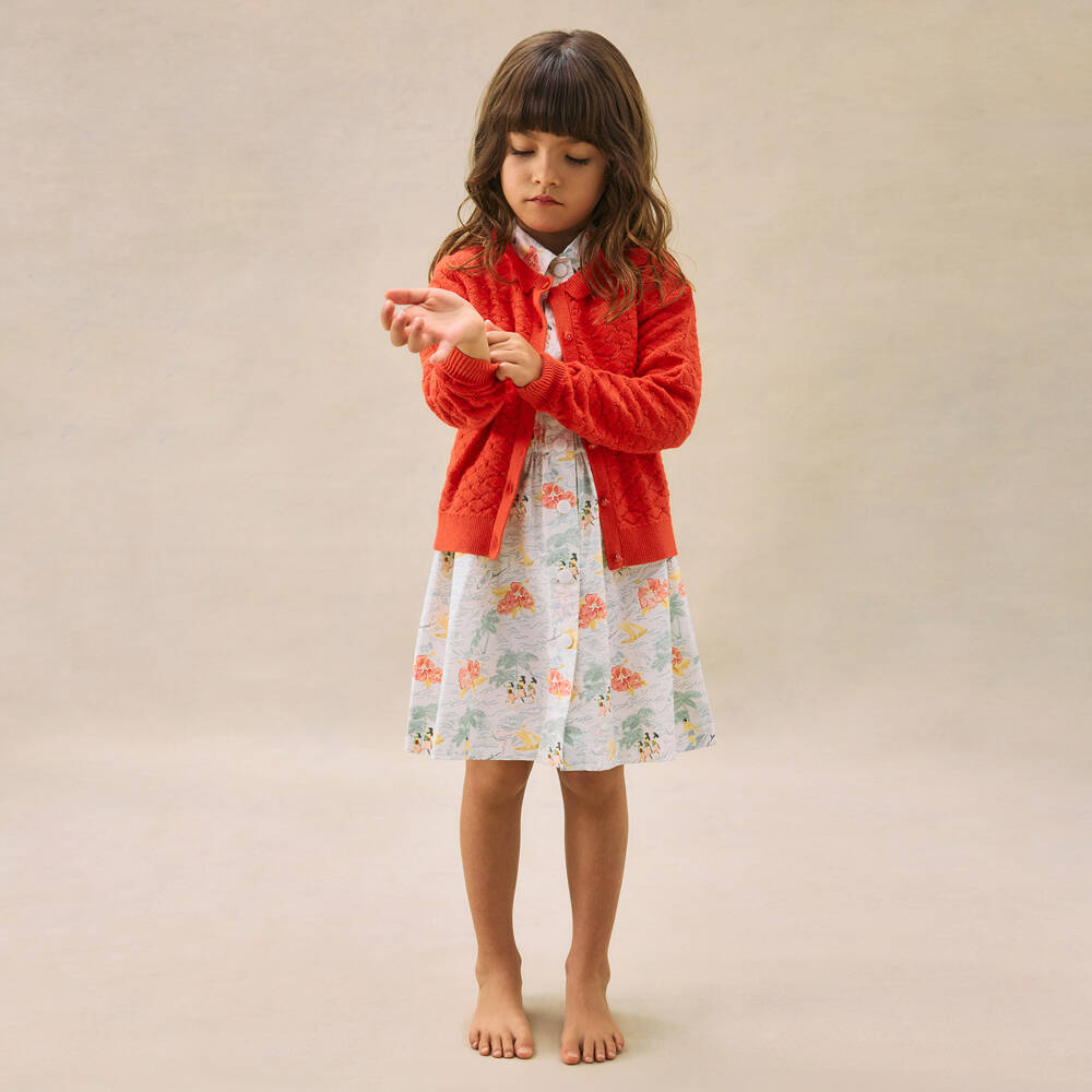 Bonpoint-Girls Scarlet Knit Sweater | Childrensalon Outlet