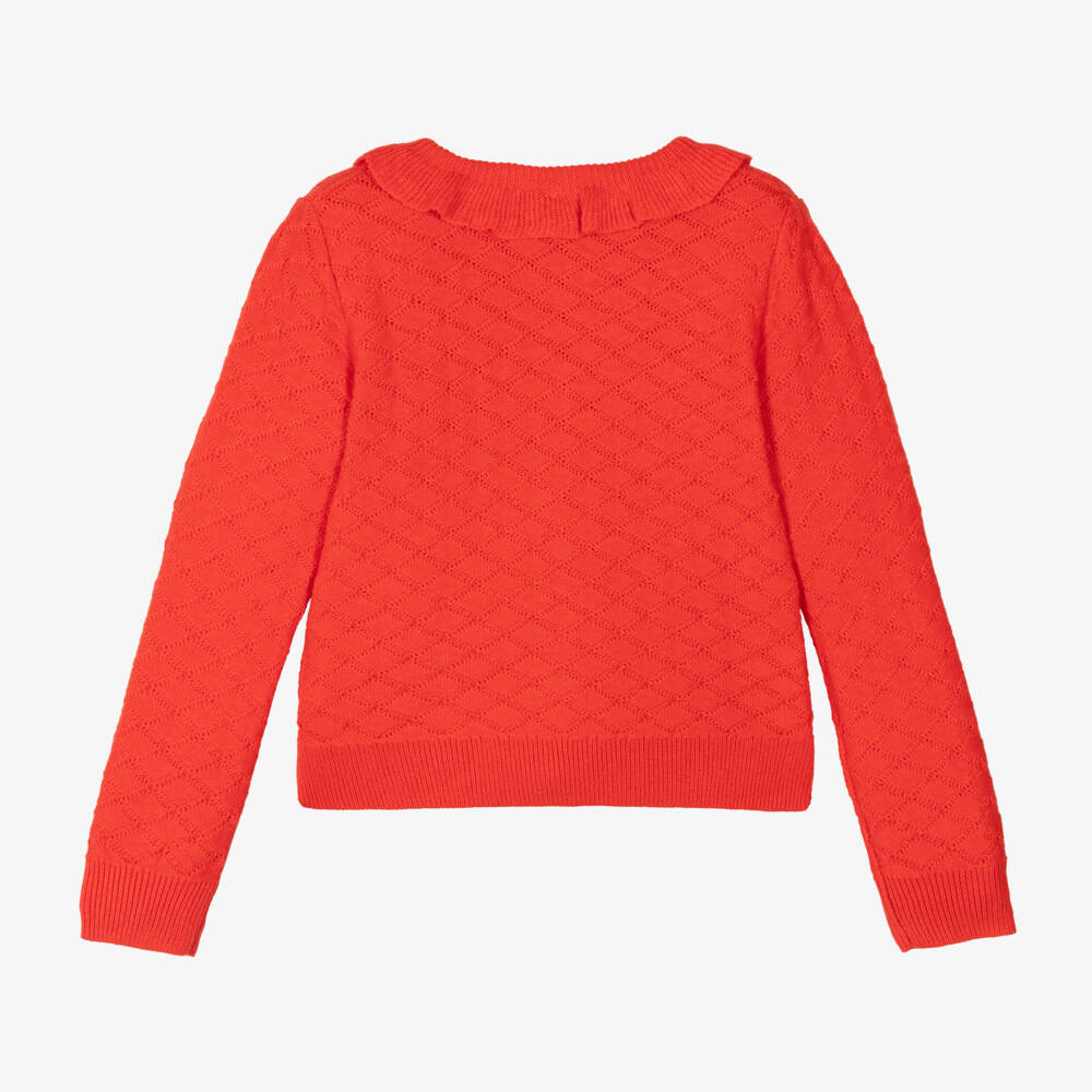 Bonpoint-Girls Scarlet Knit Sweater | Childrensalon Outlet