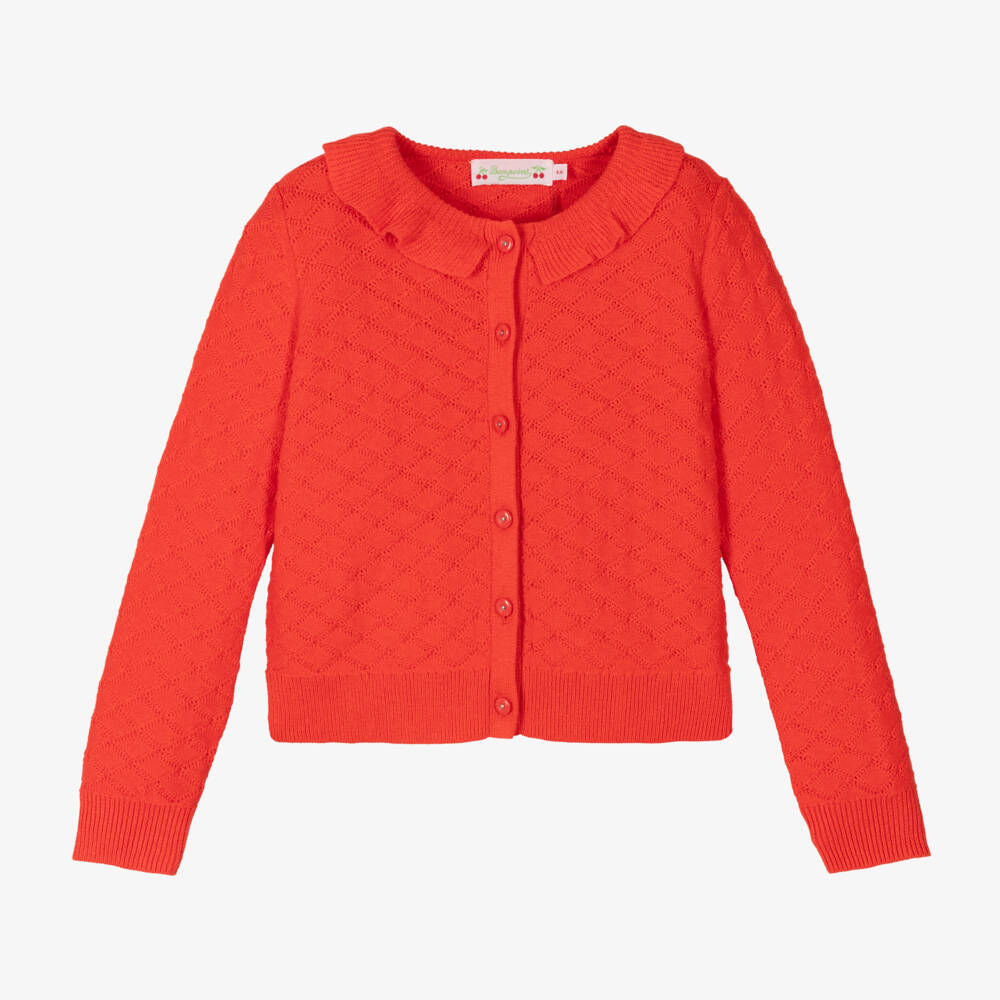 Bonpoint-Girls Scarlet Knit Sweater | Childrensalon Outlet