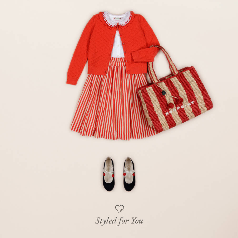 Bonpoint-Girls Scarlet Knit Sweater | Childrensalon Outlet