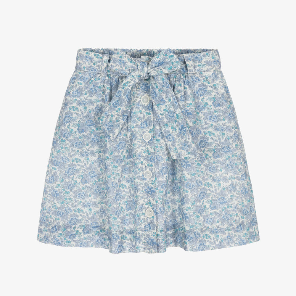 Bonpoint-Girls Sky Blossom Tana Lawn Skirt | Childrensalon Outlet