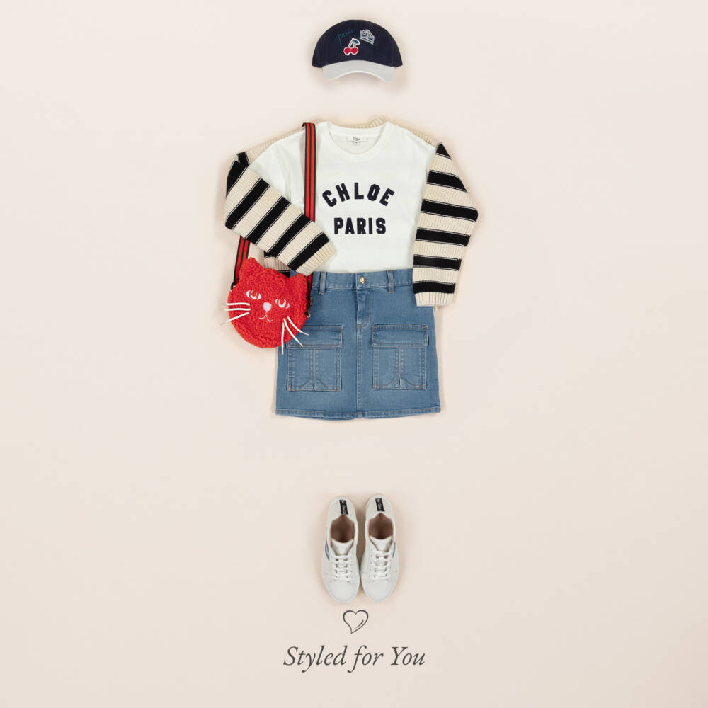 Bonpoint-Girls Sky Blue Cherry Hat | Childrensalon Outlet