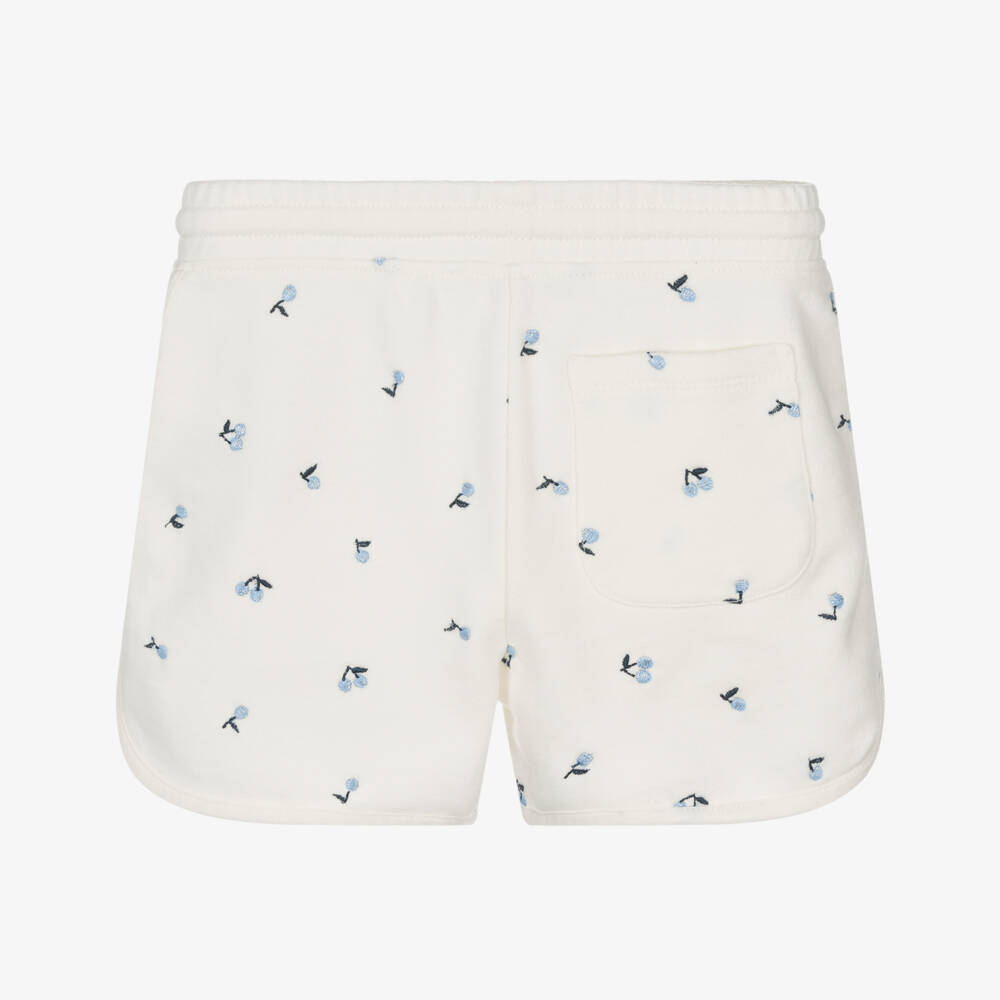 Bonpoint-Girls Soft Ivory Cherry Shorts | Childrensalon Outlet