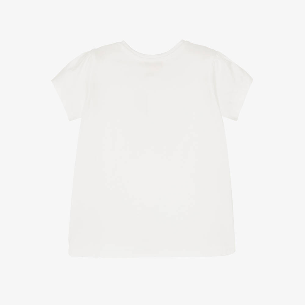 Bonpoint-Girls Soft Ivory Hula Tee | Childrensalon Outlet