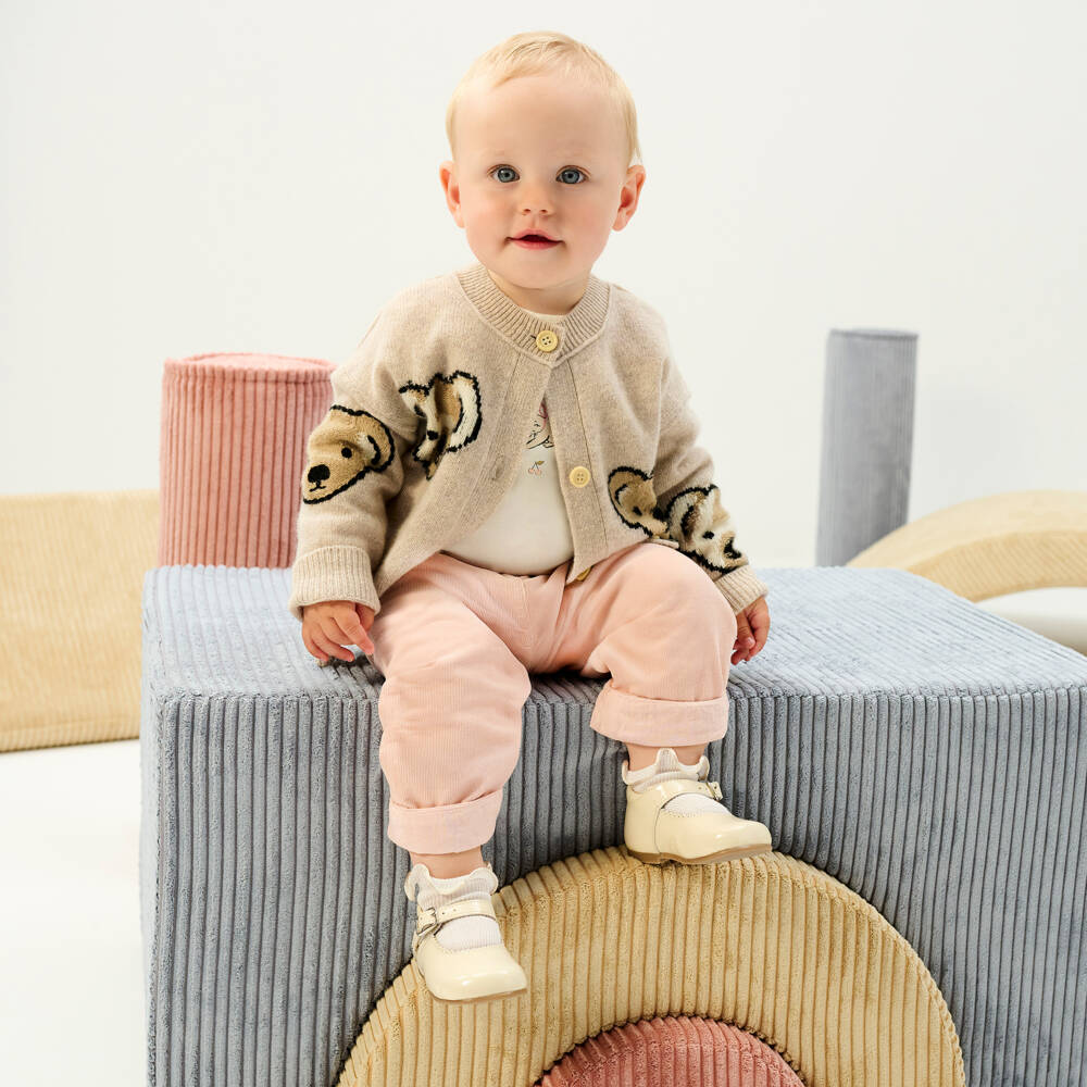 Bonpoint-بنطلون مخمل وردي ناعم للبنات | Childrensalon Outlet