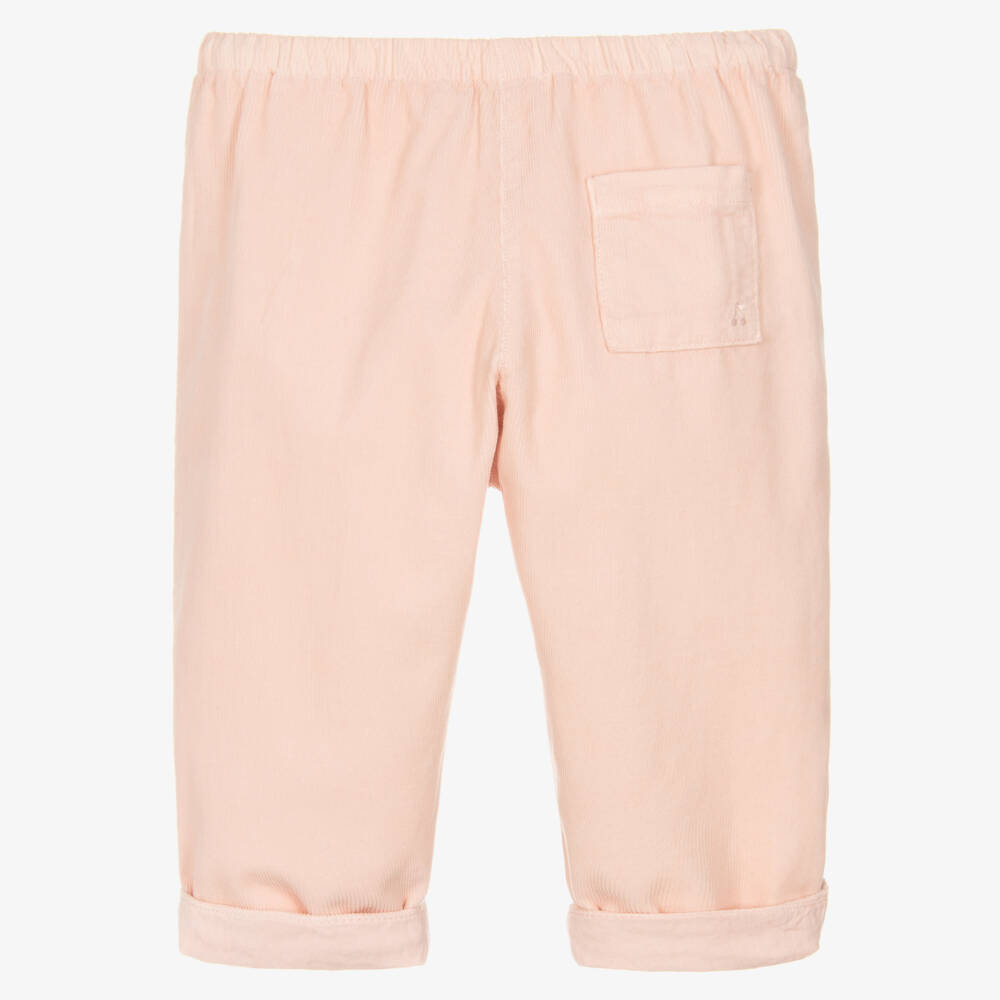 Bonpoint-بنطلون مخمل وردي ناعم للبنات | Childrensalon Outlet