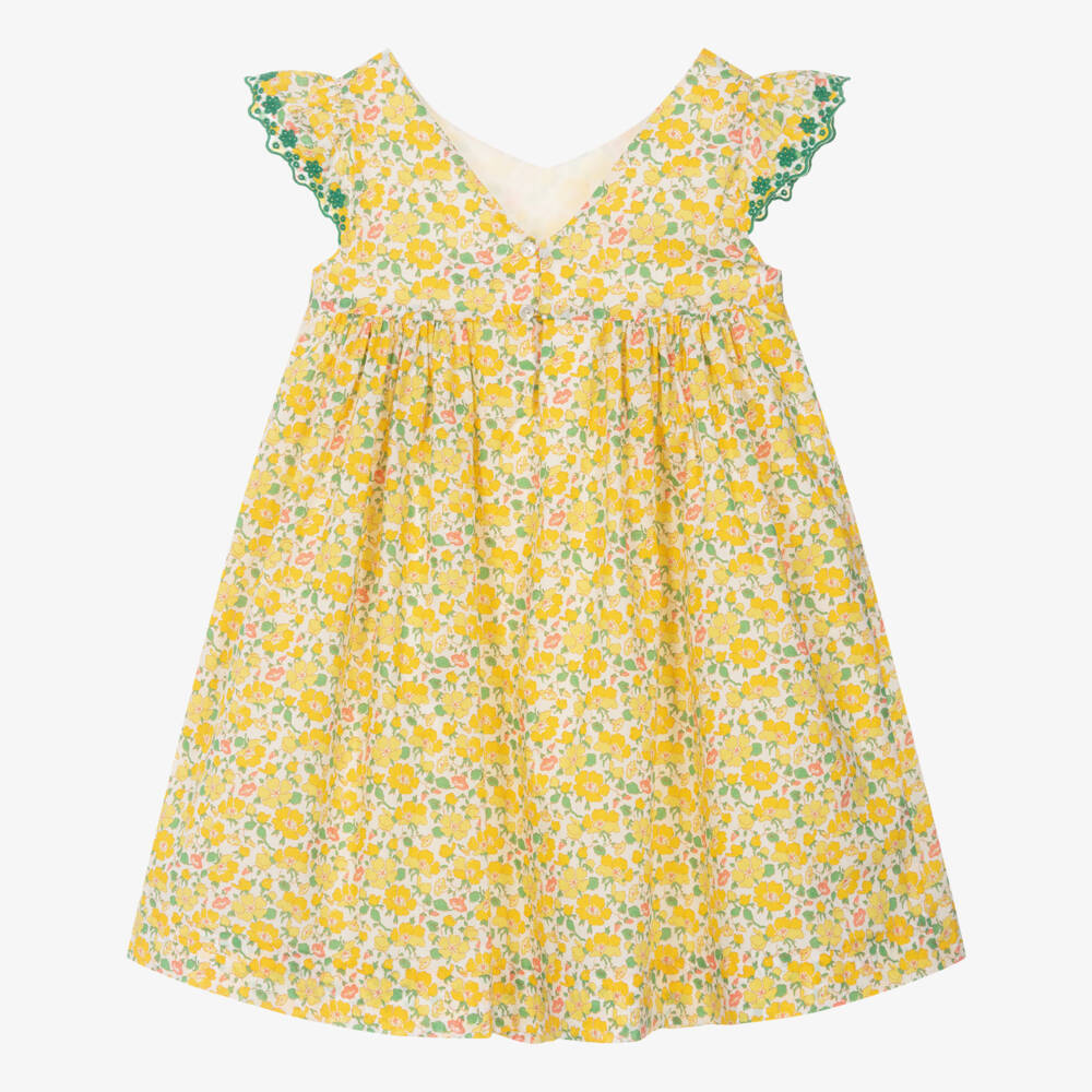 Bonpoint-Girls Sunshine Floral Print Dress | Childrensalon Outlet