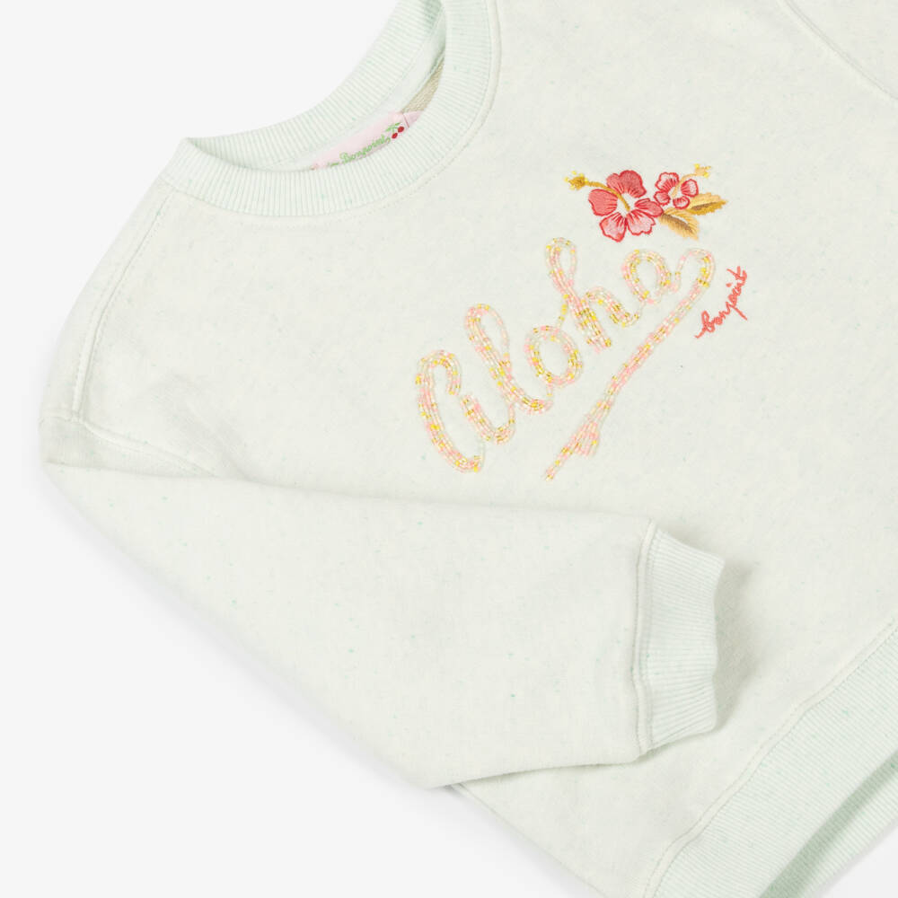 Bonpoint-Хлопковый пуловер Тропический бриз для девочек | Childrensalon Outlet