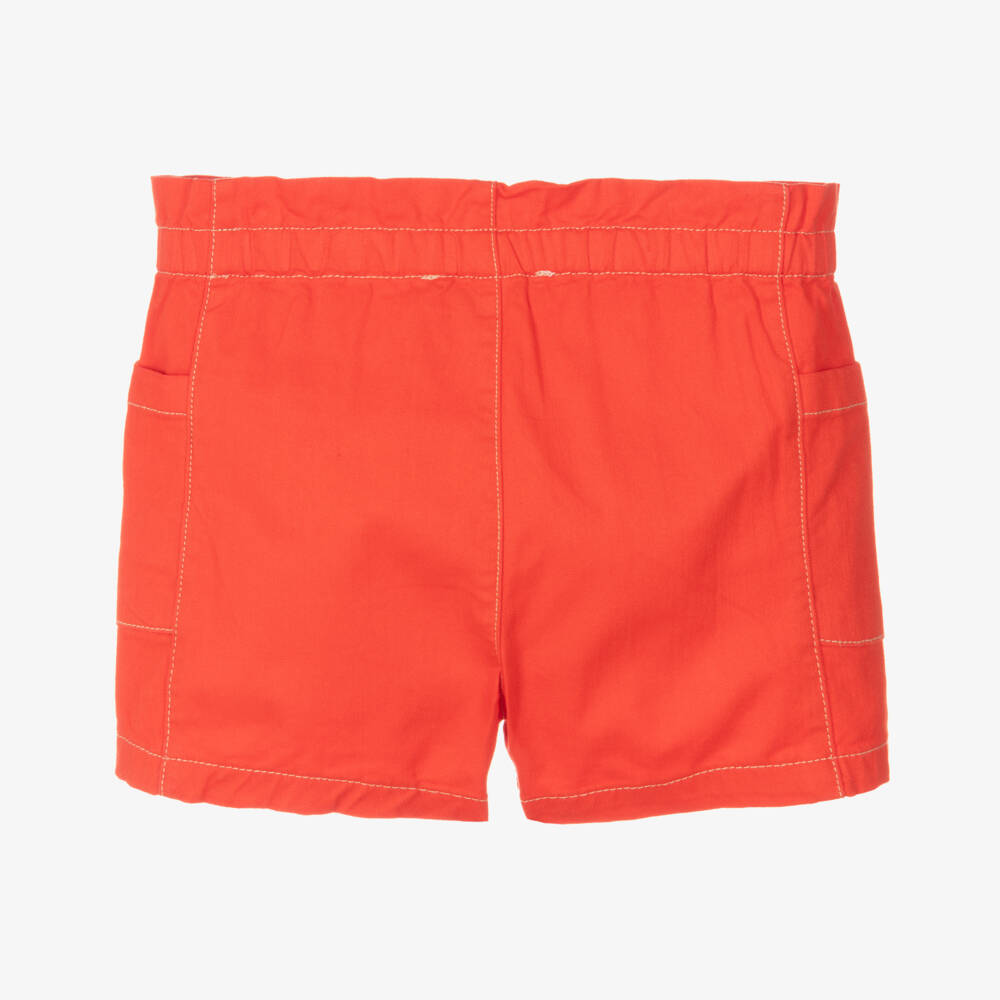 Bonpoint-Girls Vibrant Cotton Twill Shorts | Childrensalon Outlet