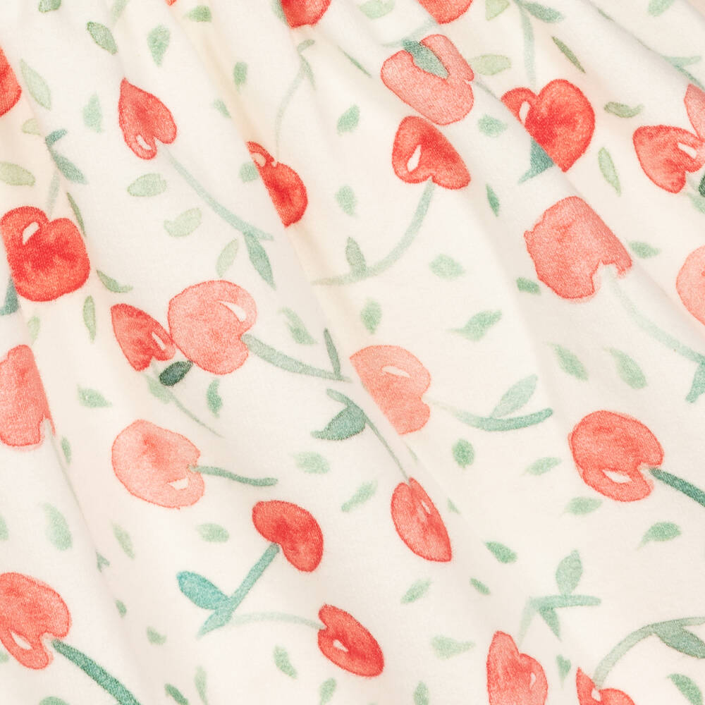 Bonpoint-Girls White Cotton Cherry Dress | Childrensalon Outlet