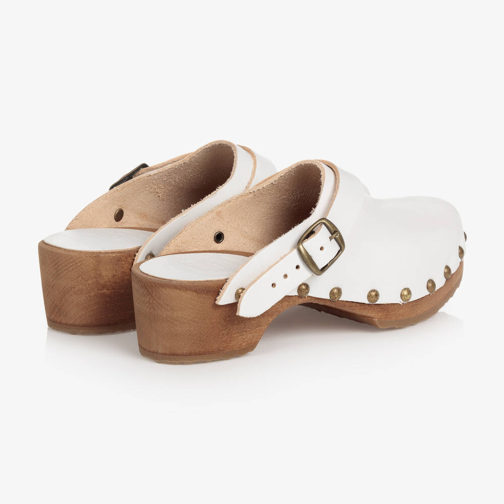 Girls wooden clogs sales