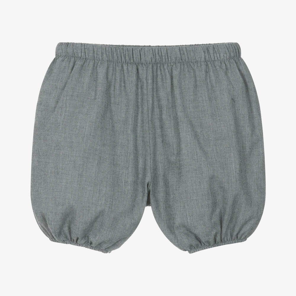 Bonpoint - Grey Cotton Baby Shorts | Childrensalon